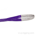 dây nâng nâng phẳng sling dây đai tím